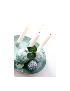 Plato metal Velas Verde Menta 2