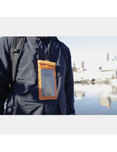 Funda Impermeable Móvil Naranja