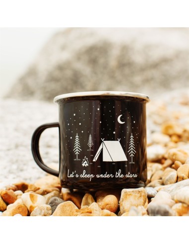 Taza metal Durmamos bajo Las estrellas
