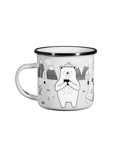Taza metal Oso aventura