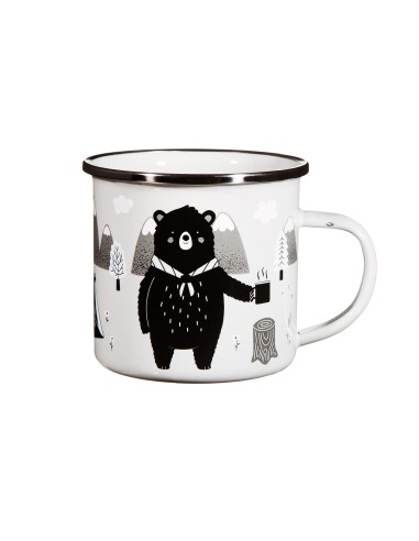 Taza metal Oso aventura