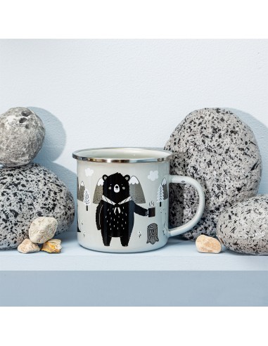 Taza metal Oso aventura