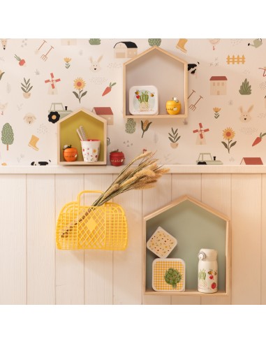 Cesta vintage Amarilla