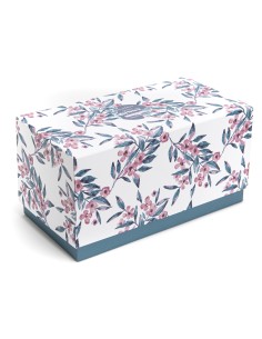Caja 4 Bol porcelana Flores 2