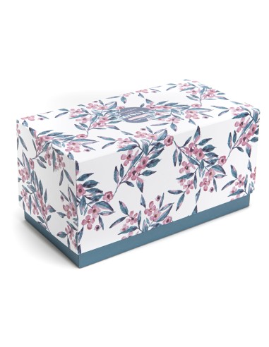 Caja 4 Bol porcelana Flores