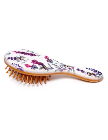 Cepillo pelo Bambú abeja Lavanda