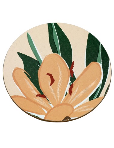 Taza porcelana Y posavasos Jazmín