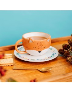 Taza con Plato zorrito 2