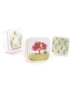 Set 3 Fiambreras Llama