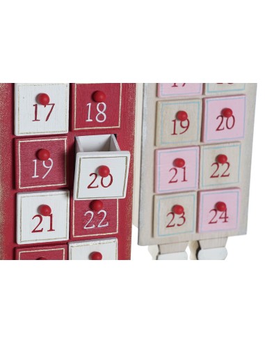 Calendario adviento Papa Noel rojo